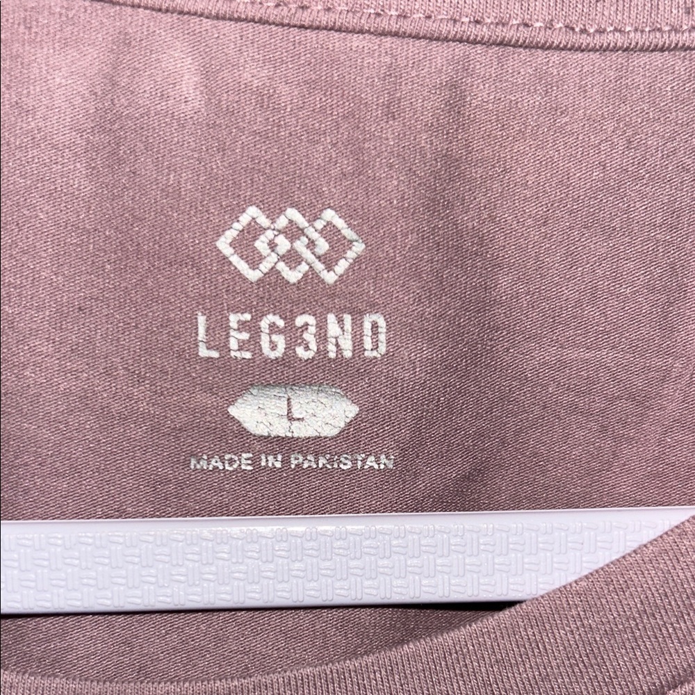 LEG3ND Women's Casual Short Sleeve Top - Mauve